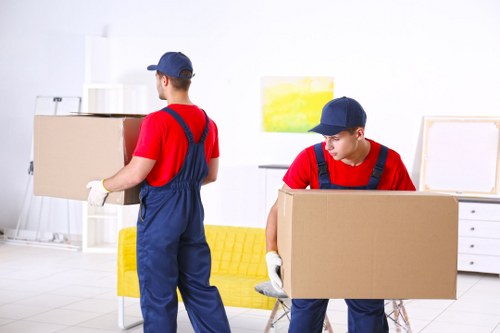 Removal team planning a move in Camberwell on a residential street