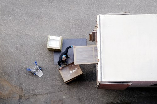 Man with a van service loading items for transport