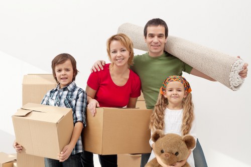 Business relocation equipment prepared for Camberwell removals