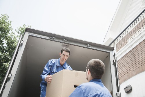 Furniture and box loading by movers in Camberwell